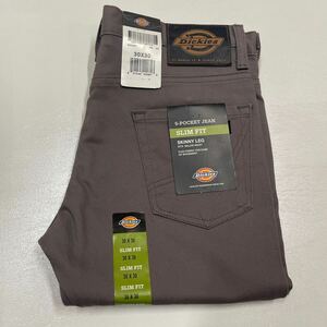 W30 未使用 グレー DICKIES ディッキーズ 5 POCKET DENIM スリムスキニージーンズ WP810 USA 直輸入 2