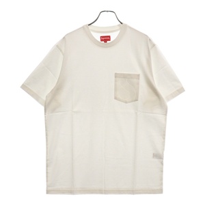 SUPREME シュプリーム 21SS Laser Cut S Logo Pocket Tee レーザーカット Sロゴ 半袖Tシャツ ホワイト