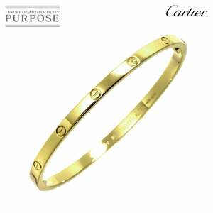 カルティエ Cartier ラブ ブレス SM #16 K18 YG イエローゴールド 750 ブレスレット バングル Love Bracelet【証明書付き】 90221248