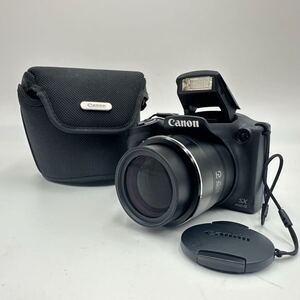 美品 動作品 Canon キヤノン PowerShot SX400 IS コンパクトデジタルカメラ ブラック 充電器なし ケースあり 中古品 現状品