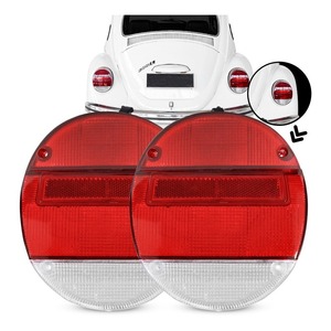 リア ライト テールライトレンズ ペア ２個セット レンズ 色 レッド 透明 クリア 白 VW ビートル T1 空冷VW VW空冷 1973用 ～1979 1996 年