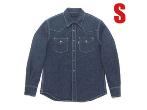 セルビッチ付 CHAMBRAY WESTERN SHIRT S/セルビッチ付シャンブレーウエスタンシャツhbarcwranglerラングラーleelevi