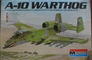 希少 A-10 WARTFOG 1/72 MONOGRAM モノグラム プラモデル 20210124 tkhshss h 0121