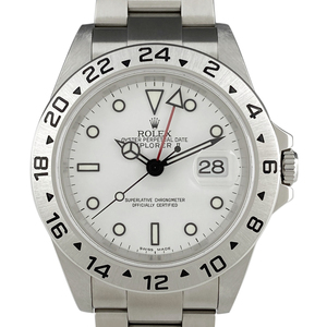 ロレックス ROLEX エクスプローラー 2 16570 腕時計 SS 自動巻き ホワイト メンズ 【中古】