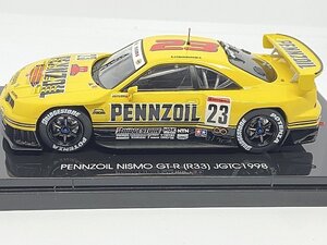 EBBRO エブロ 1/43 ペンゾイル ニスモ スカイライン GT-R (R33) JGTC 1998 #23 イエロー 44191