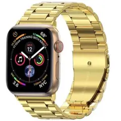 ビジネス AppleWatch アップルウォッチ メタリック バンド ゴールド