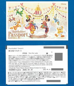 ☆E　即決あり： 東京ディズニーランド/東京ディズニーシー パスポート 2枚セット 2025.1.31迄 普通郵便無料 オリエンタルランド株主優待