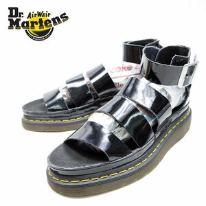 UK5　24㎝相当　Dr.Martens　ドクターマーチン　CLARISSA クラリッサ エナメル　サンダル　春夏　ブラック　黒　PUNK ROCK GAL　海/U7932