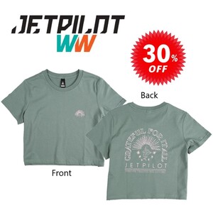 ジェットパイロット JETPILOT セール 30%オフ Tシャツ 送料無料 JP x SF グレートフル レディース TEE S21014 ミストグリーン 8/S