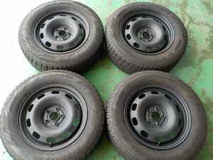 D15026 ＶＷ フォルクスワーゲン 純正 スチール ゴルフ４ 等 アイスガード 195/65R15 付き ６Ｊ +３８ ＰＣＤ１００ ５穴