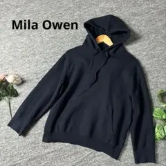 Mila Owen ミラオーウェン　無地プルパーカー　ネイビー　0サイズ　長袖