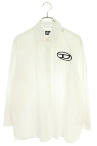 ディーゼル DIESEL サイズ:XS ロゴ刺繍長袖シャツ 中古 BS99