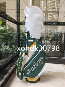 ★★★120 MALBON Golf bag ゴルフ スタンドバッグ キャディーバック green 9型　PU