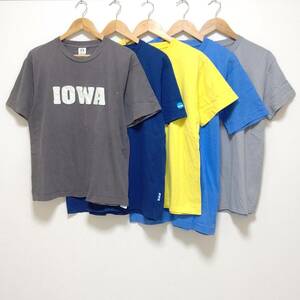 お得!!【まとめ売り】半袖 Tシャツ 5着 セット NCAA ギルダン Majestic カレッジ ヴィンテージ アメカジ古着 メンズ サイズ M /Y12071j