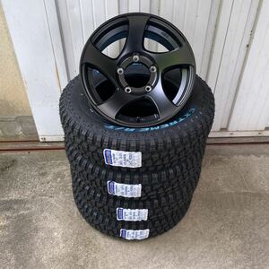 マックストレック◆175/80R16◆16×6J-5◆《CST ZERO-1HYPER JL》スズキジムニー　フラットブラック　JBJA ホワイトレター