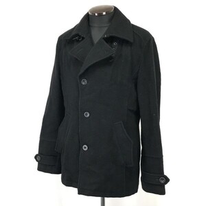 丸井/GGPX/googoo plexus☆メルトンウール/ショート丈コート【メンズL/黒/black】マルイ/Coats/Jackets/Jumpers◇cBH414