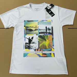 クイックシルバー QUIKSILVER ラッシュガード 半袖 メンズ Tシャツ 半袖 REGULAR FIT QLY201076 WHT Sサイズ ホワイト 白 UPF50+ 未使用