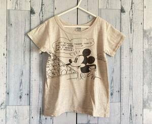Disney F.O.KIDS ミッキー 半袖Tシャツ 生成り 130
