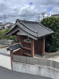 門構え一式　和風建築の門扉に