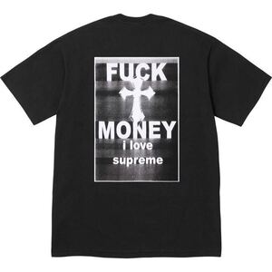 即決 24fw SUPREME Fuck Money Tee XL BLACK 国内正規 WEEK 1 シュプリーム ファック マネー Tシャツ ブラック 黒 