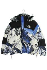 シュプリーム ダウンジャケット ノースフェイス Mountain Baltoro Jacket サイズ:M 総柄バルトロダウンジャケット 中古 SB01