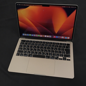 1円 Apple MacBook Air 13インチ ノートPC MLY13J/A M2 8GB 256GB Ventura 13.5 スターライト