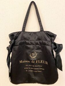 Maison de FLEUR トートバッグ メゾンドフルール ハンドバッグ バッグ 黒