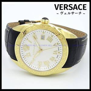 ヴェルサーチ VERSACE 腕時計 メンズ クォーツ V-SPORT Ⅱ V-スポーツ 2 VFE130015 ホワイト・ゴールド レーザーバンド