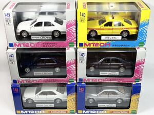 ■MTECH■トヨタ クラウン ロイヤルサルーン、アスリート、タクシー（６台セット）1/43スケール エムテック TOYOTA CROWN ATHLETE 170系