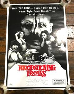 海外版映画ポスター【BLOODSUCKING FREAKS】1976年製作/悪魔のしたたり/ハロウィン・ナイト/スプラッター/ホラー