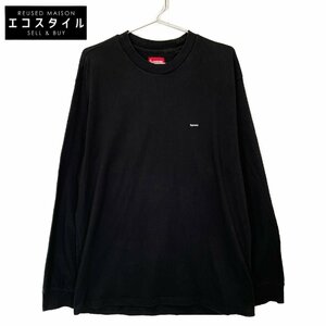 Supreme シュプリーム ブラック Small Box Logo L/S Tee ブラック M トップス コットン メンズ 中古