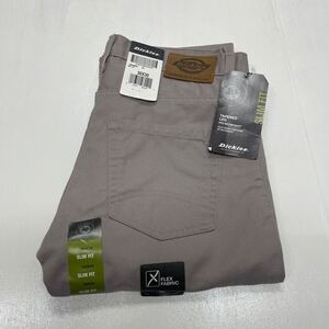 W30 未使用 グレー DICKIES ディッキーズ 5 POCKET DENIM スリムパンツXD814 USA 直輸入 1