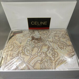 6121●同梱NG CELINE セリーヌ 合繊掛ふとん 肌掛 肌掛け布団 シングル 西川産業 140×190cm 中綿キルトケット ガーゼ ベージュ 未使用