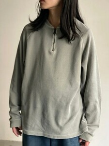 ロンT カットソー GRAICCI Fraise Stitch Half-zip Pullover ハーフジップ