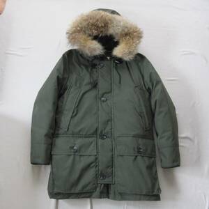 ☆デッド 80s エディーバウアー ポーラーパーカー (XS) POLAR PARKA / Eddie Bauer ビンテージ 黒タグ カラコラム 60s ダウン 日の出タグ