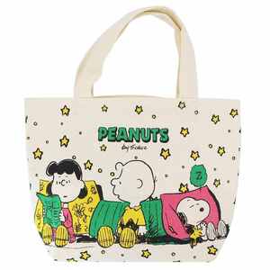 ◆新品　スヌーピー　マチ付きトートバッグ　ランチバッグ　No1　スター・星　Snoopy　PEANUTS