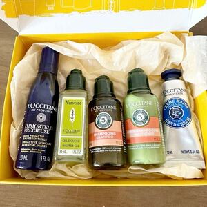 L’OCCITANE ロクシタン ミニセット イモーテル 化粧水 ヴァーベナ シャワージェル シャンプー コンディショナー ハンドクリーム 新品