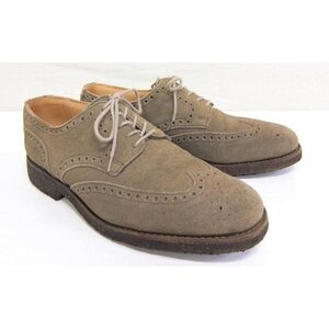 BEAMS F別注 クロケット＆ジョーンズ TYNE フルブローグ スエード 51/2E CROCKETT&JONES ウィングチップ　ビームス