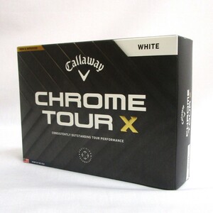 Callaway CHROME TOUR X ホワイト 1箱 12球 2024年 日本仕様 キャロウェイ クロムツアー エックス 4ピース ゴルフボール 白