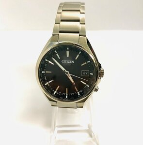 CITIZEN　シチズン　アテッサ　時計　H149-S118921　電波ソーラー　チタニウム×黒盤　qow.YUL02