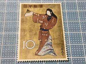 切手趣味週間　1961 女舞姿　　10円