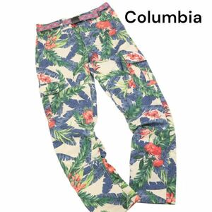 Columbia コロンビア PL8047 春夏 ボタニカル柄♪ バレーウェイII クライミング カーゴ パンツ Sz.S　レディース アウトドア　K4B00234_3#P