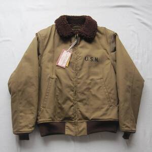 ☆新品 フリーホイーラーズ “USN GROUND CREW JACKET” (40) シビリアン / freewheelers / B-10 B-15　N-1　