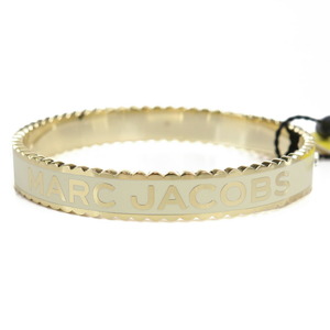 【新品 未使用】マークジェイコブス MARC JACOBS THE MEDALLION LG BANGLE バングル J105MT7PF22 108 CREAM-GOLD ホワイト系