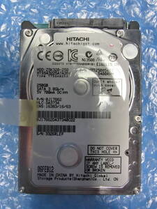 【中古】 HITACHI HTS543225A7A384 250GB/8MB 4121時間使用 管理番号:C116