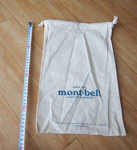 即決　モンベル mont-bell コットン　スタッフバッグ　巾着　36ｘ23ｃｍ