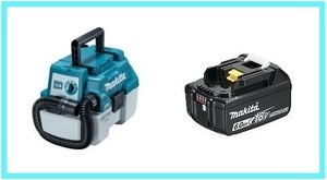 マキタ 18V 充電式集じん機 VC750DZ+BL1860B[6.0Ah] 【充電器別売】◇(本体+バッテリ)■安心のマキタ純正/新品/未使用■