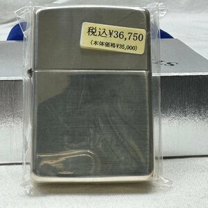 [未使用]　[着火未確認]ZIPPO ジッポ ライター STERLING SILVER スターリングシルバー プレーン 2005年 ケースあり 中古品