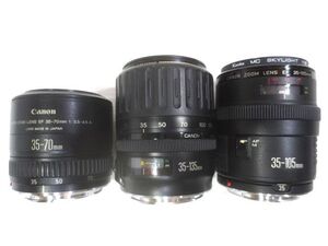 ●Canon EF ZOOM レンズ 3本 まとめ USM含む AF動作します/35-70mm F3.5-4.5A/35-135mm F4-5.6/35-105mm F3.5-4.5 キャノン 1:4 日本製