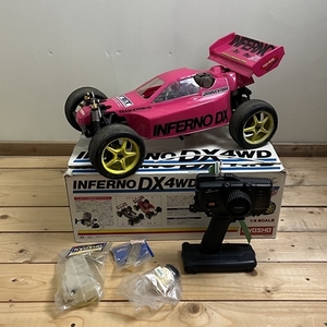 現状品 売り切り ★ KYOSHO 京商 RC ラジコン INFERNO DX 4WD インファーノ エンジン ★ RCカー